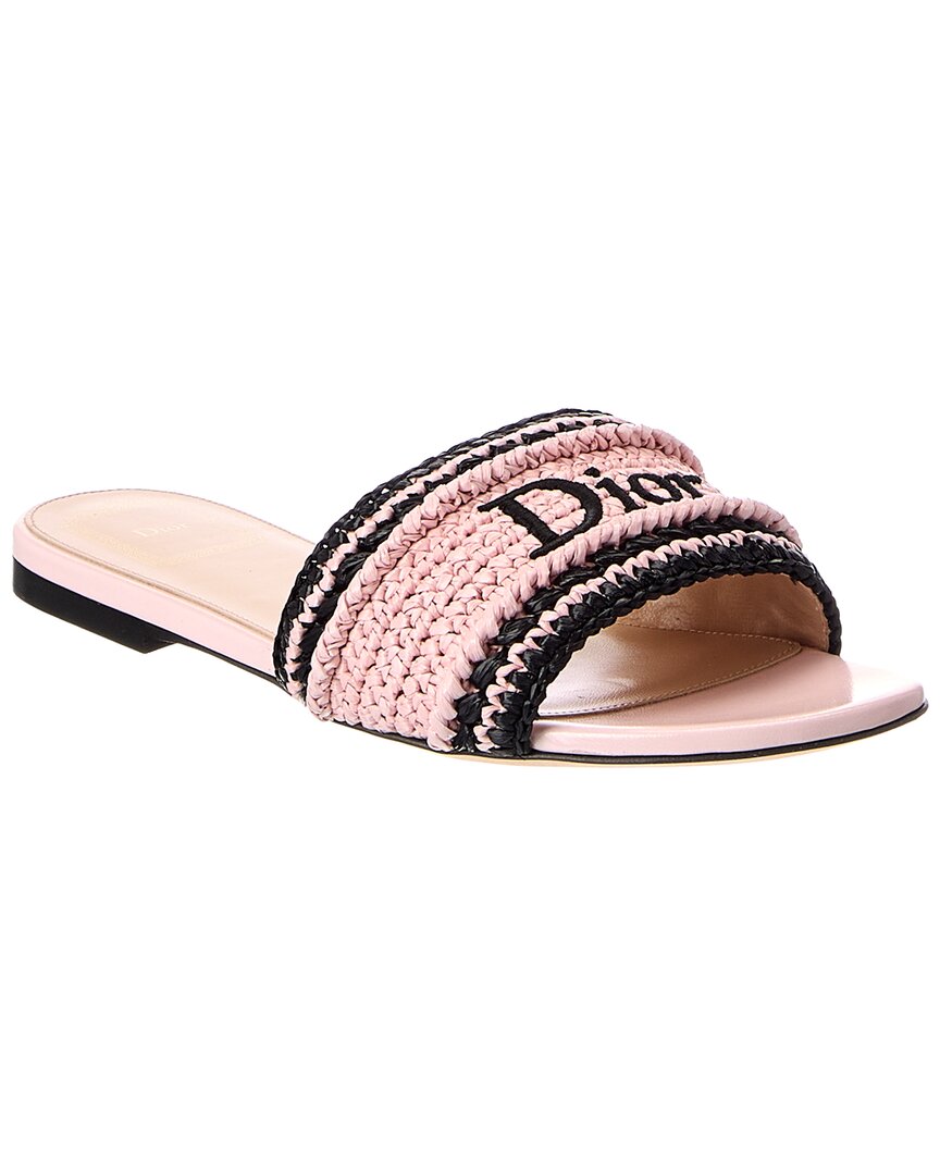 Dior Dior Woven Raffia Sandal