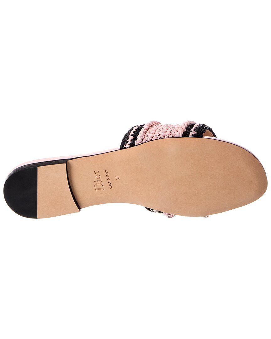 Dior Dior Woven Raffia Sandal