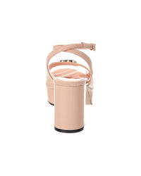 Gucci Gucci Gg Logo Leather Sandal