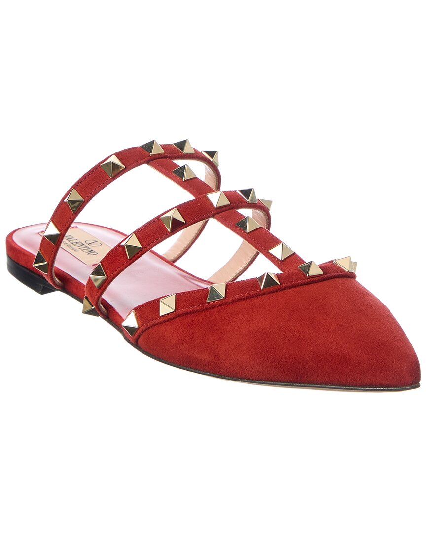 Valentino Valentino Rockstud Caged Suede Mule