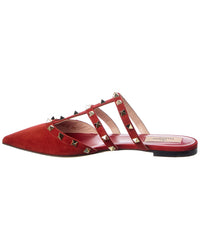 Valentino Valentino Rockstud Caged Suede Mule