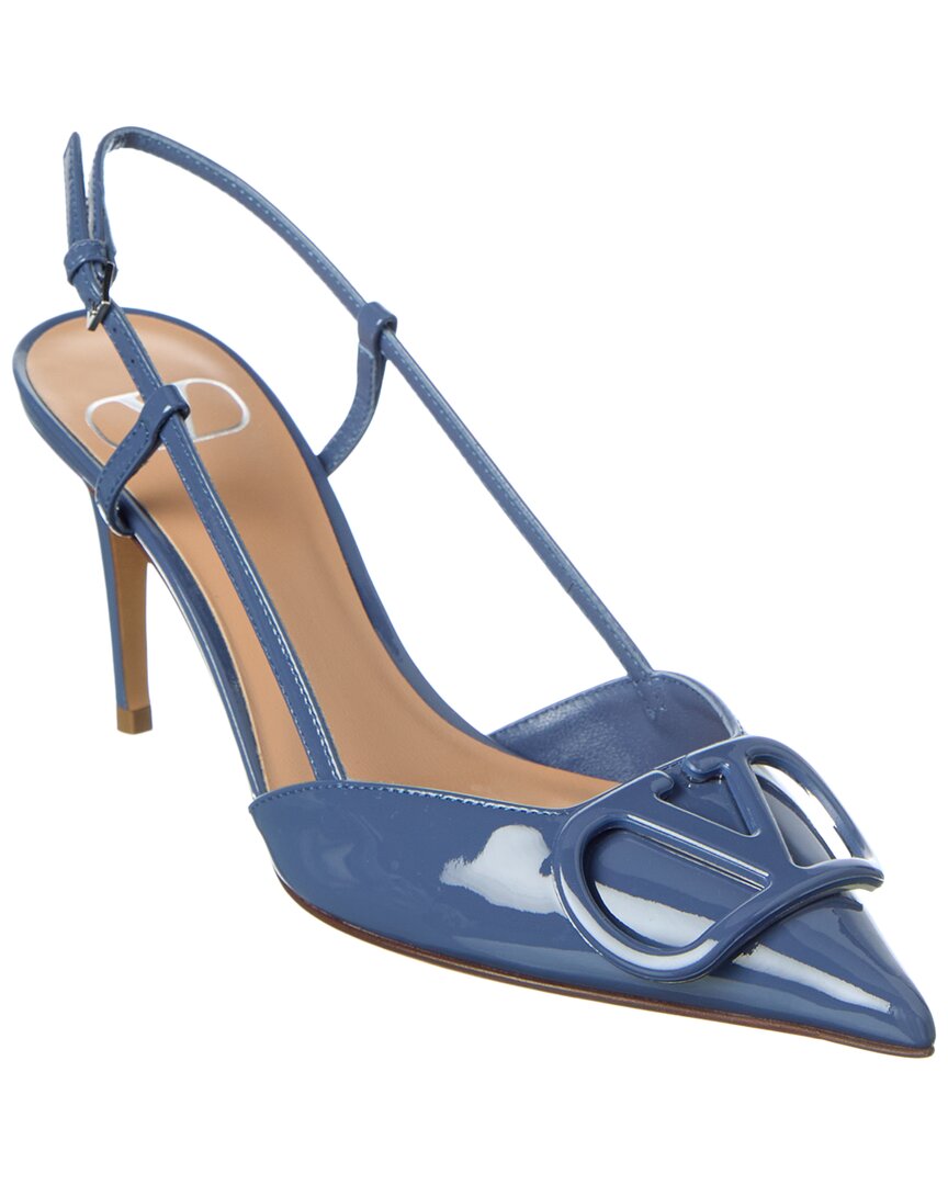 Valentino Valentino Vlogo Signature 80 Patent Slingback Pump