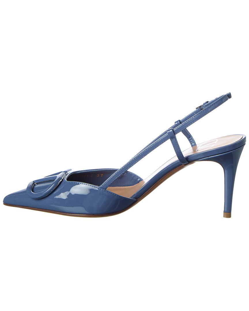 Valentino Valentino Vlogo Signature 80 Patent Slingback Pump