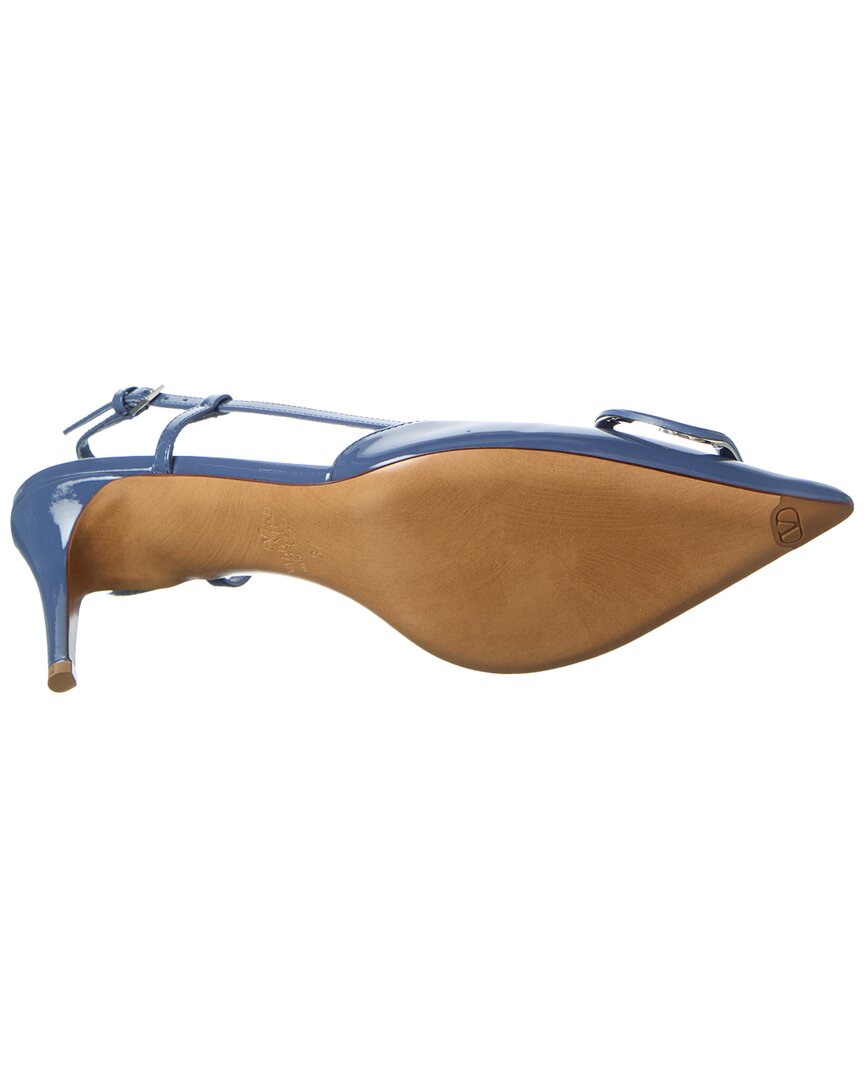 Valentino Valentino Vlogo Signature 80 Patent Slingback Pump