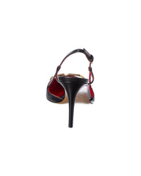 Valentino Vlogo Signature 80 Leather Slingback Pump
