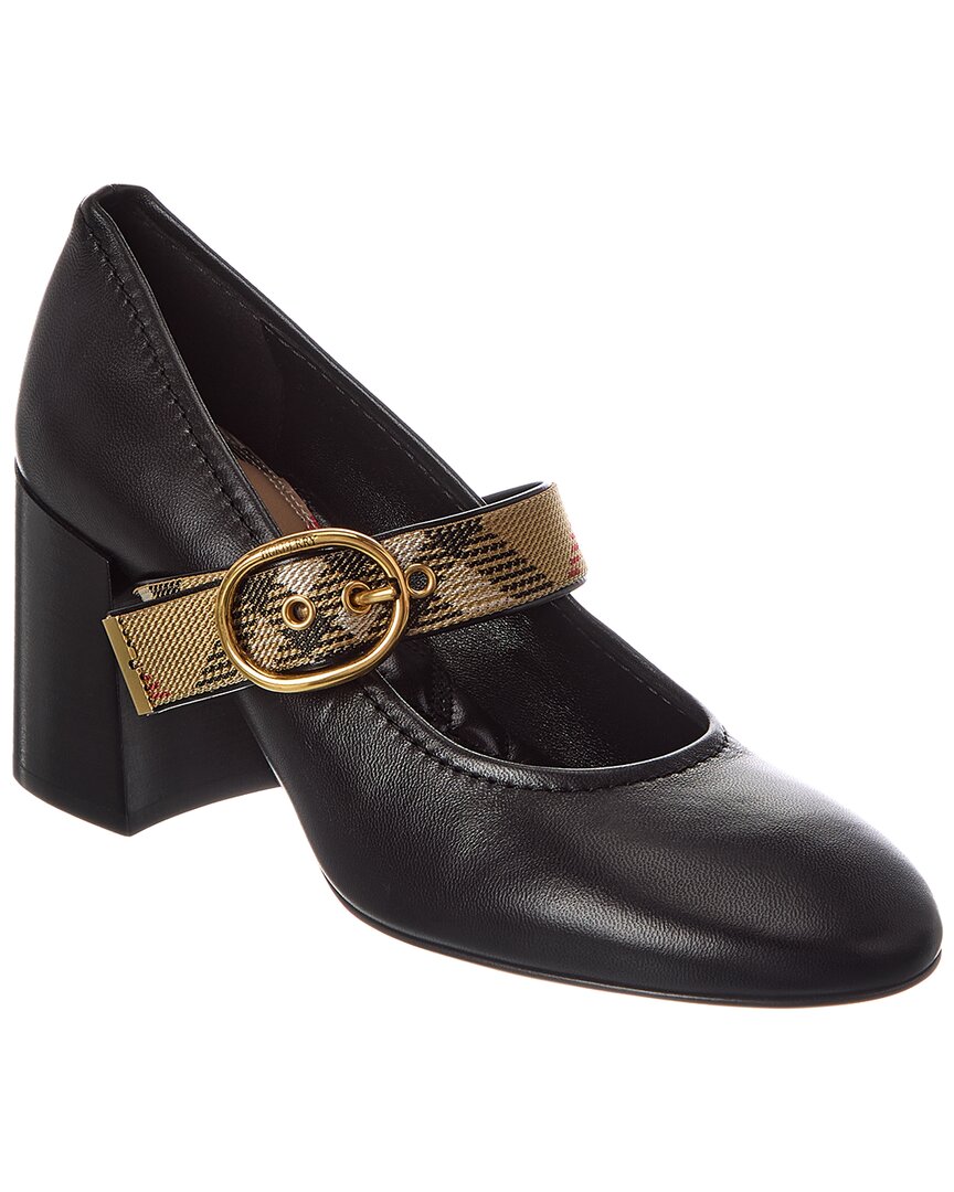 Burberry Burberry Check Robin Leather Pump