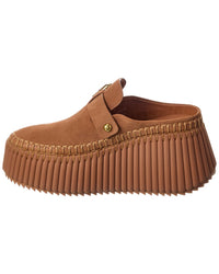 Chloé Chloé Nama Suede Wedge Mule