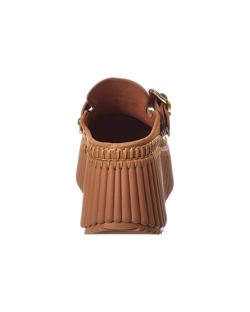 Chloé Chloé Nama Suede Wedge Mule