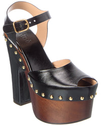 Chloé Chloé Meret Leather Platform Clog