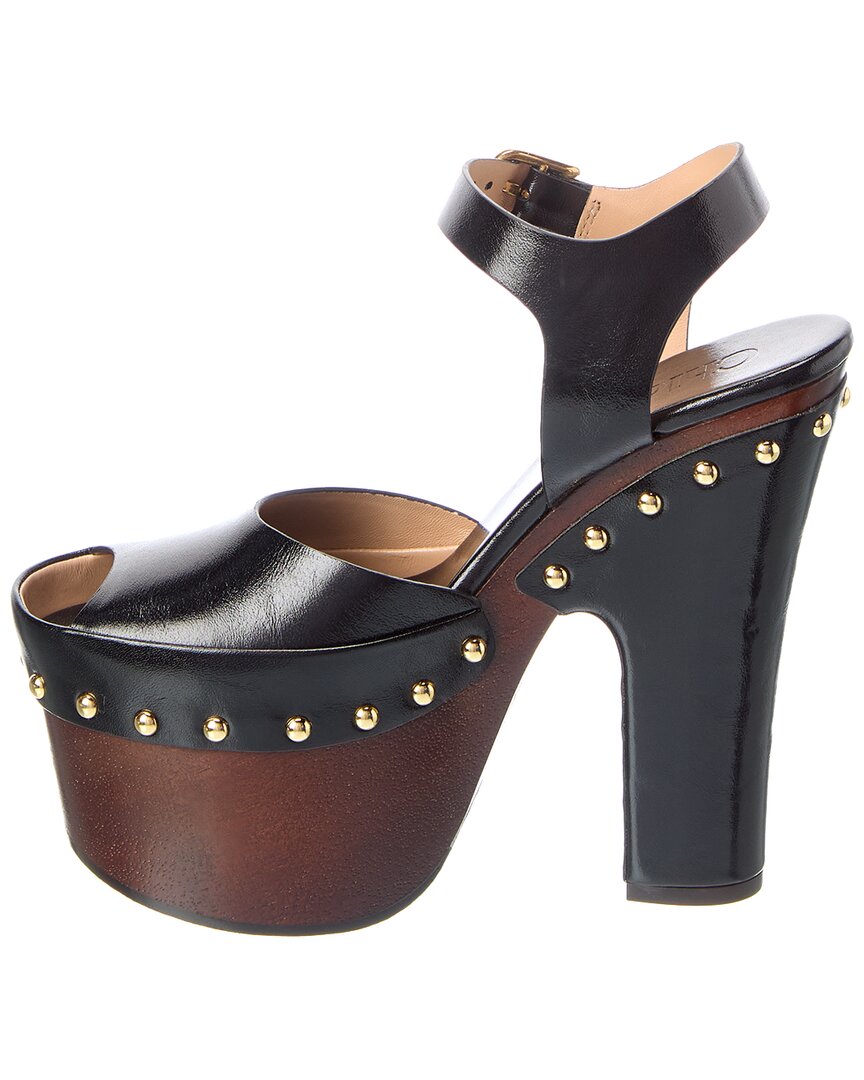 Chloé Chloé Meret Leather Platform Clog