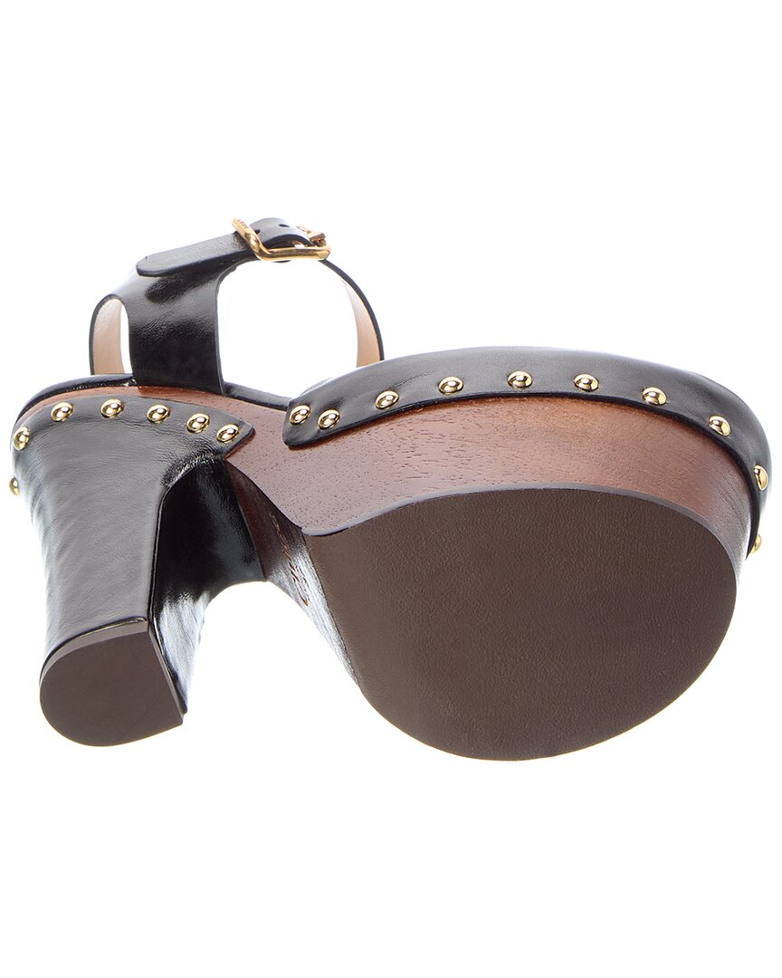 Chloé Chloé Meret Leather Platform Clog