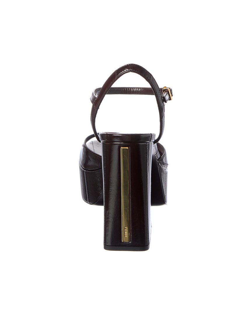 FENDI Fendi Arco Leather Platform Sandal
