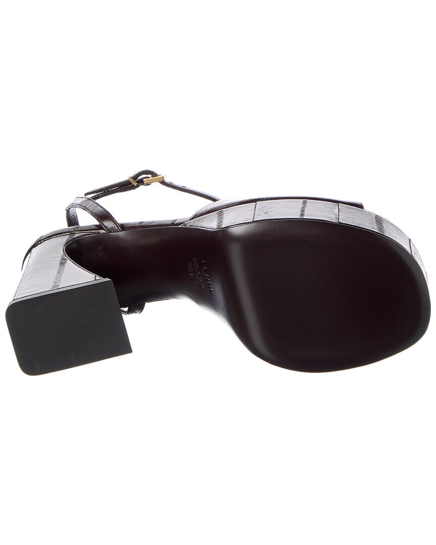 FENDI Fendi Arco Leather Platform Sandal