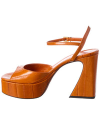 Fendi Arco Leather Platform Sandal