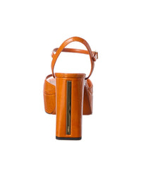Fendi Arco Leather Platform Sandal