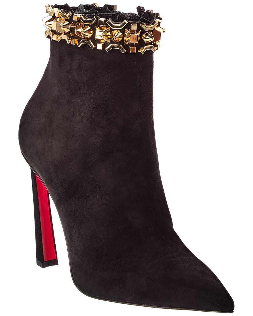 Christian Louboutin Christian Louboutin Astrospikes 100 Suede Bootie