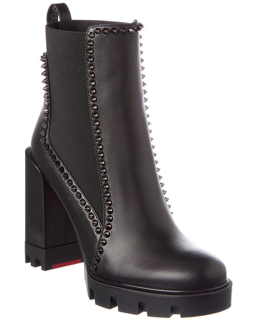 Christian Louboutin Christian Louboutin Out Line Spike Lug 100 Leather Boot