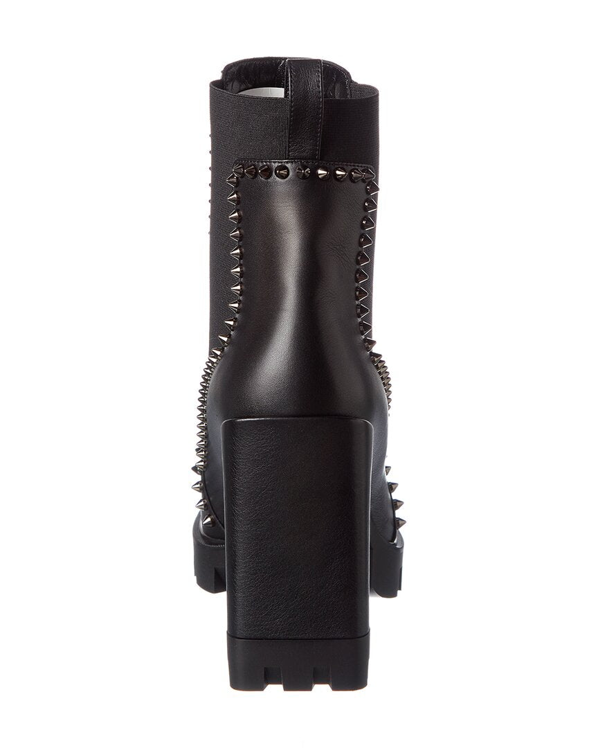 Christian Louboutin Christian Louboutin Out Line Spike Lug 100 Leather Boot