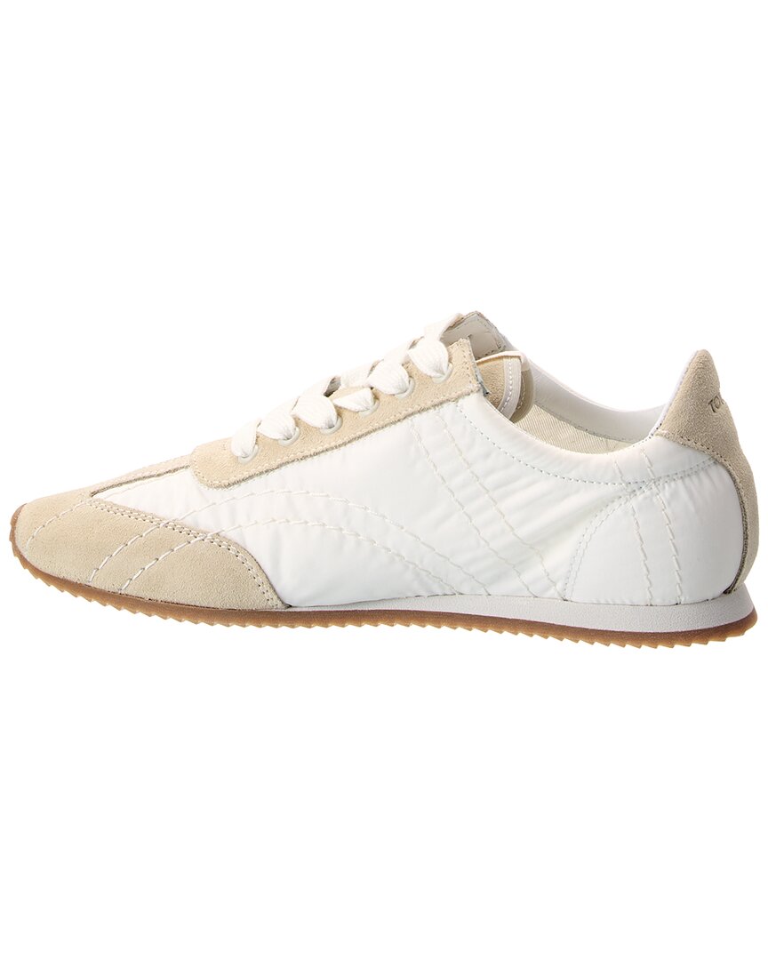 TOTEME Toteme Flex Suede & Canvas Sneaker