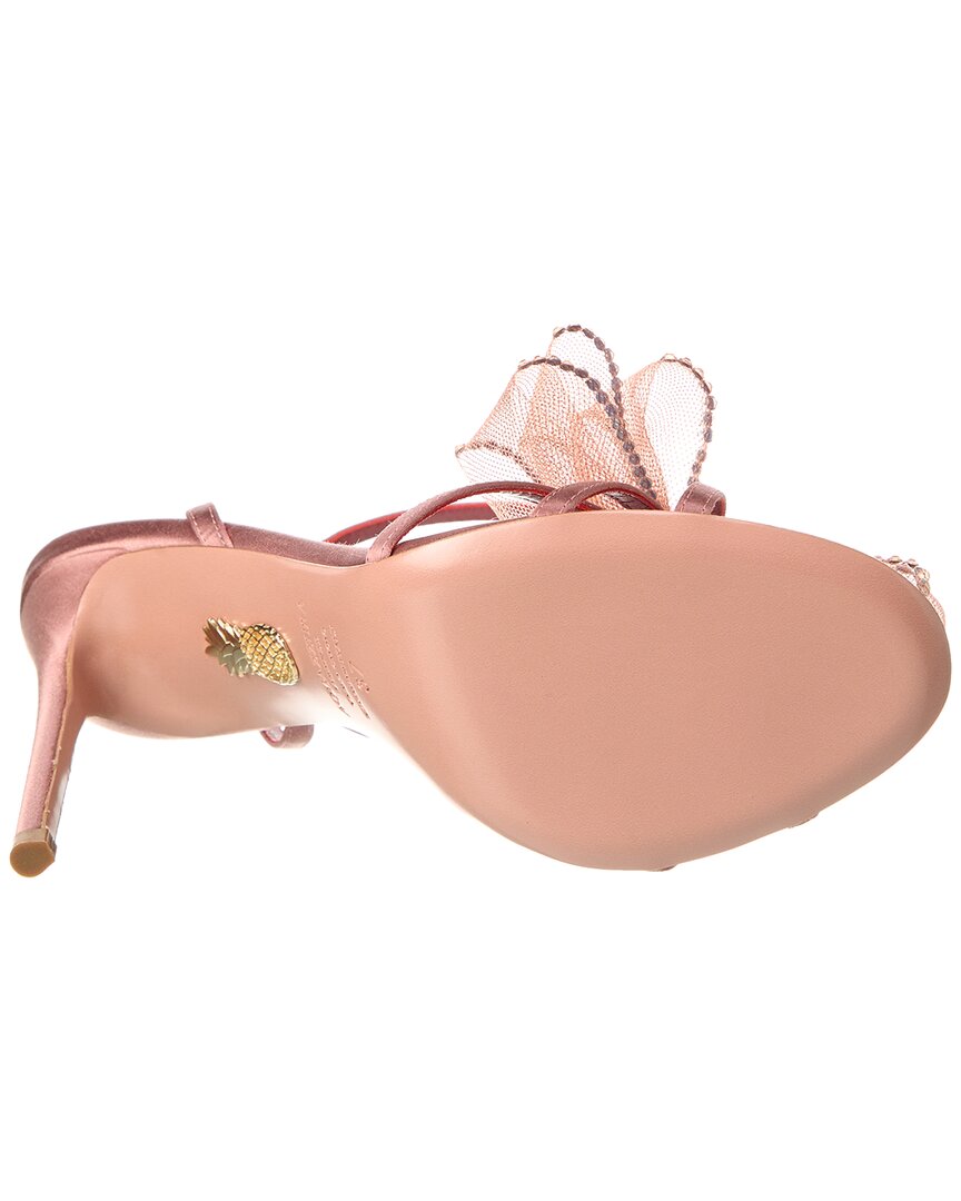 Aquazzura Reve 105 Satin Sandal