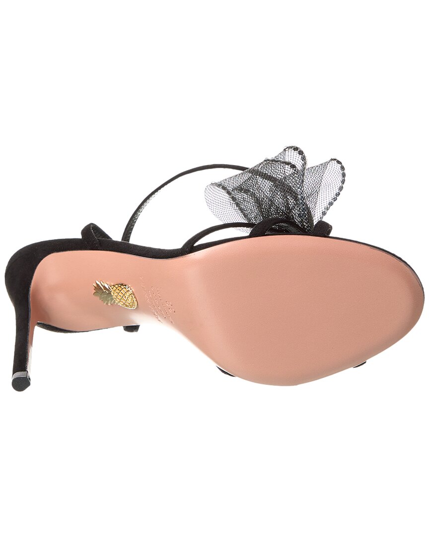 Aquazzura Reve 105 Suede Sandal