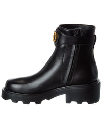 Valentino Valentino Vlogo Signature Leather Bootie