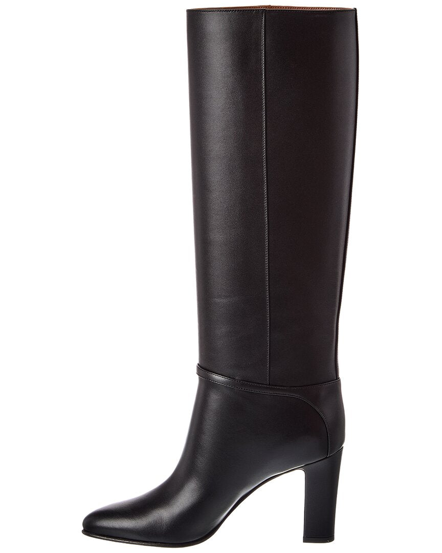 Valentino Valentino Pattie 90 Leather Knee-High Boot