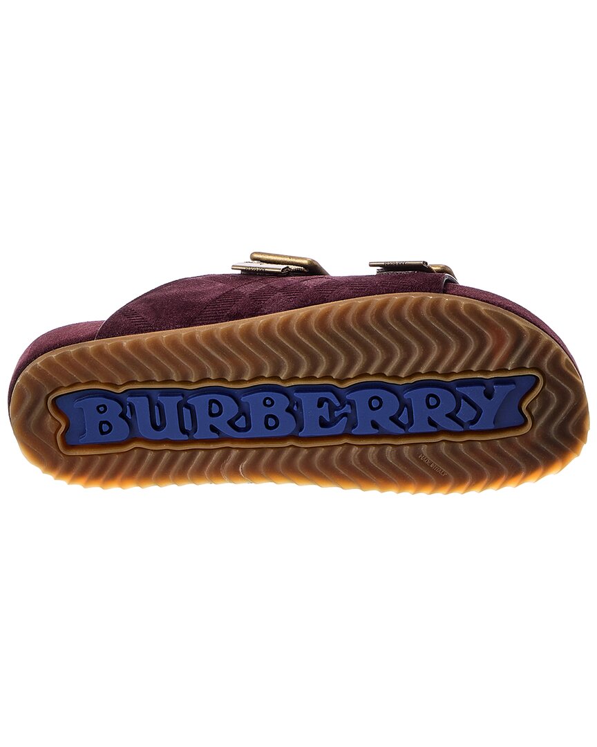 Burberry Burberry Check Suede Sandal