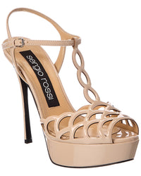 Sergio Rossi Sergio Rossi Mermaid 90 Patent Platform Sandal
