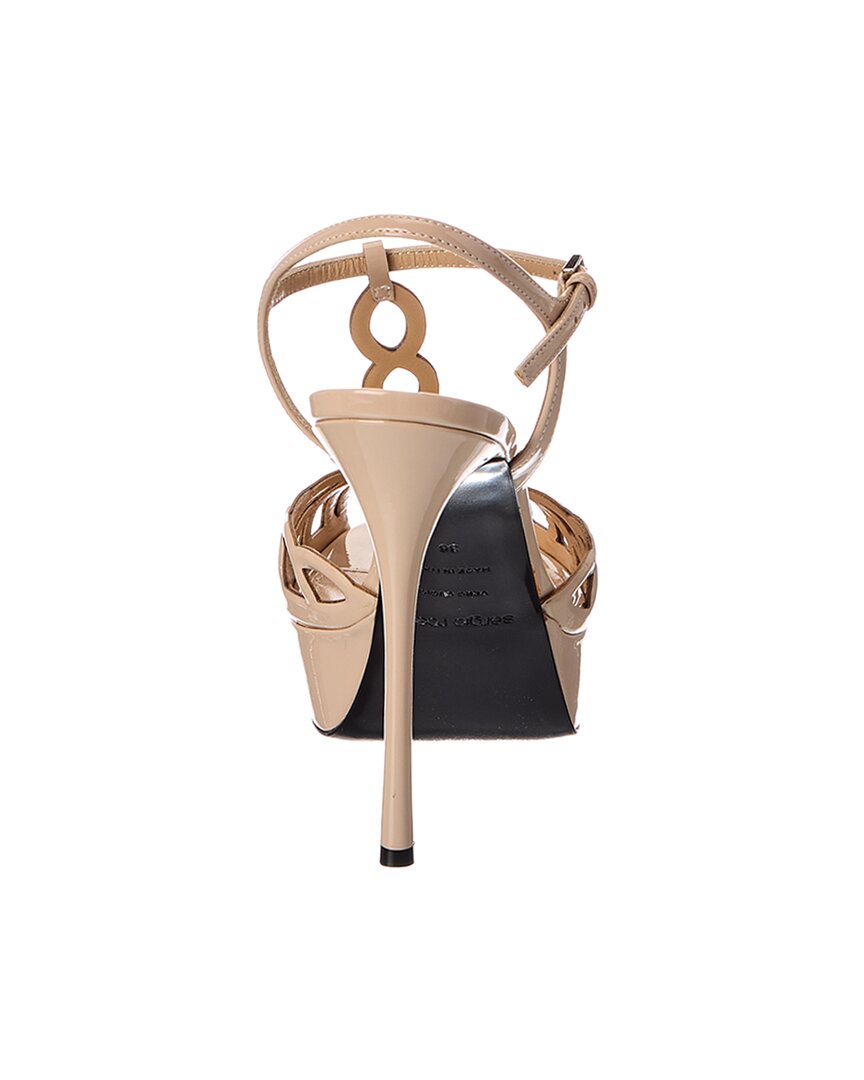 Sergio Rossi Sergio Rossi Mermaid 90 Patent Platform Sandal