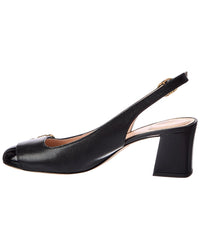 Valentino Valentino Vlogo 60 Leather Slingback Pump