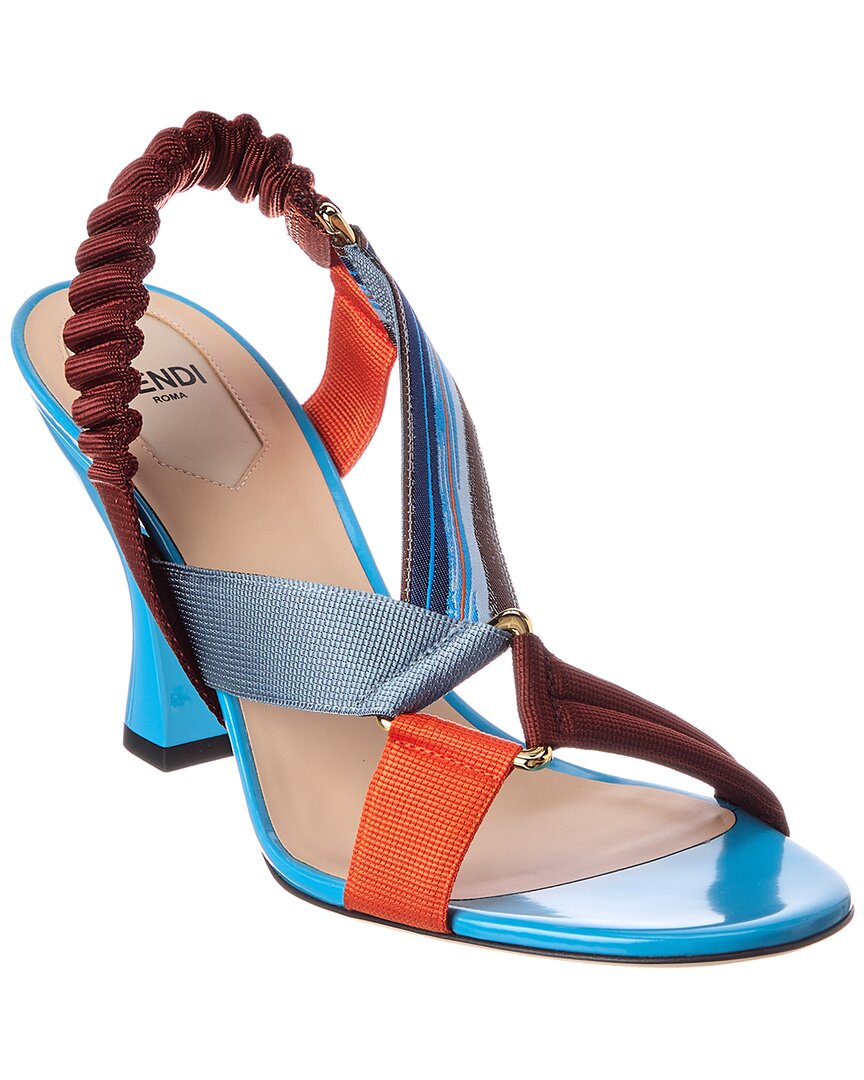 FENDI Fendi Iconic Colibri Patent Sandal