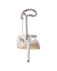 Jimmy Choo Saeda 85 Crystal Mesh Pump