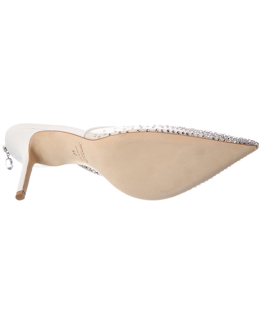 Jimmy Choo Saeda 85 Crystal Mesh Pump