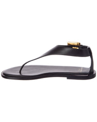 Balmain Anthem Leather Sandal