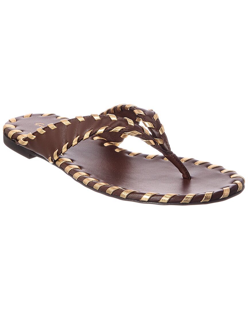 Gianvito Rossi I Zaira Leather Thong Sandal