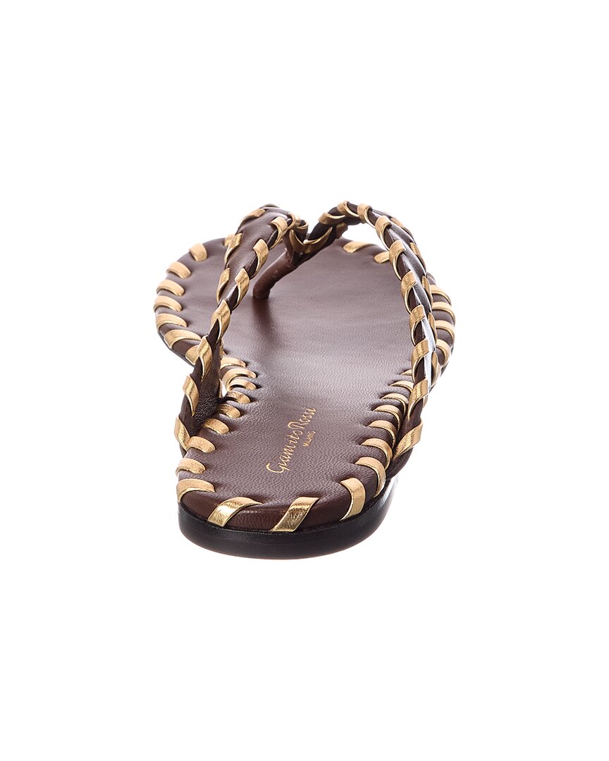 Gianvito Rossi I Zaira Leather Thong Sandal