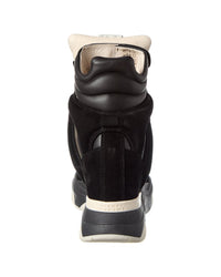 Isabel Marant Isabel Marant Balskee Leather & Suede High-Top Wedge Sneaker