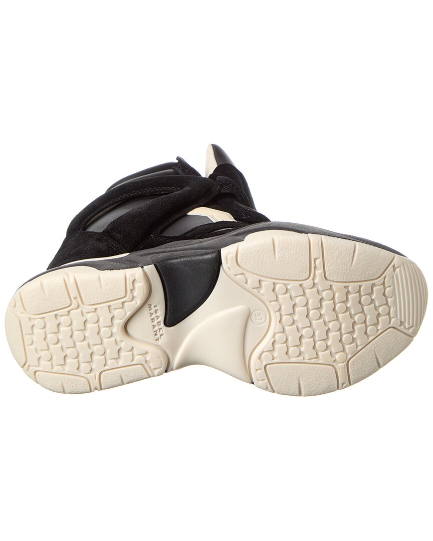 Isabel Marant Isabel Marant Balskee Leather & Suede High-Top Wedge Sneaker