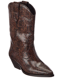 Isabel Marant Isabel Marant Duerto Snake-Embossed Leather Boot