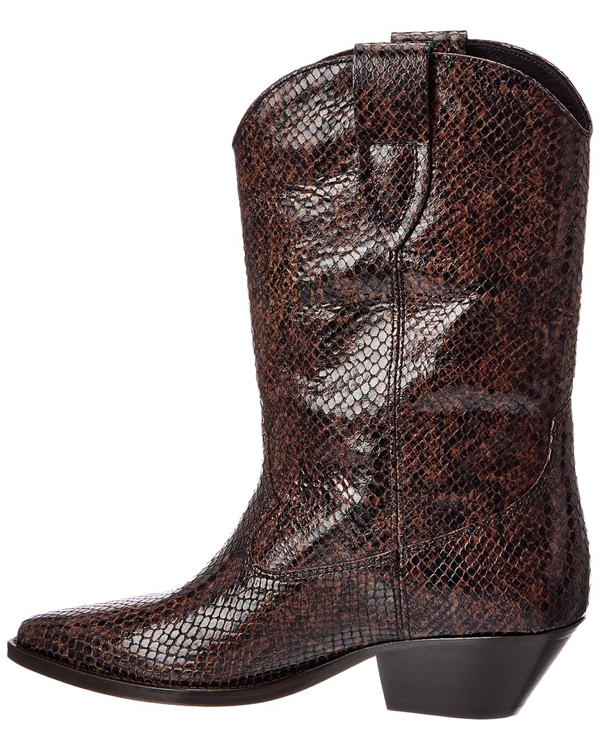 Isabel Marant Isabel Marant Duerto Snake-Embossed Leather Boot