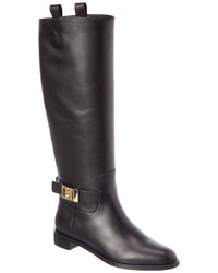Ferragamo Ferragamo Zakia Leather Knee-High Boot
