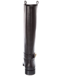 Ferragamo Ferragamo Zakia Leather Knee-High Boot