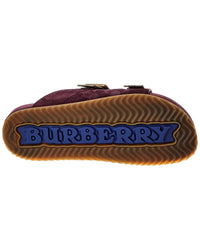 Burberry Burberry Check Suede Sandal