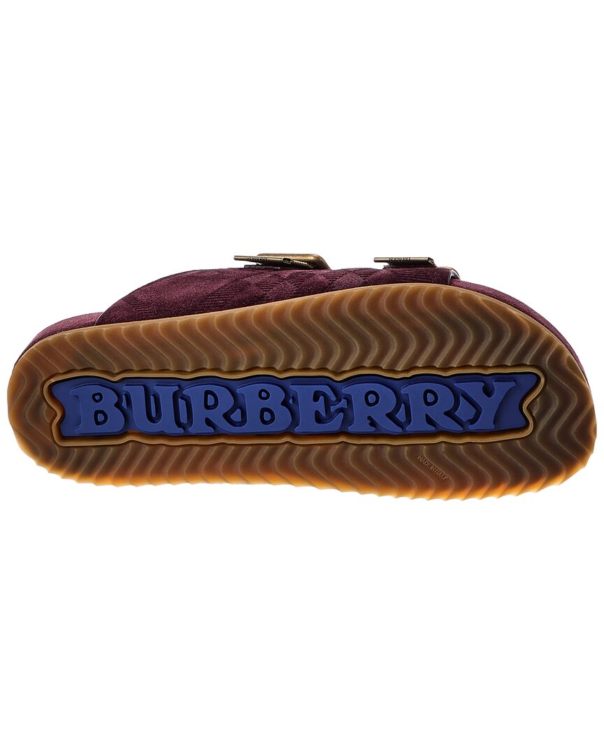 Burberry Burberry Check Suede Sandal