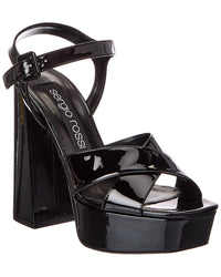 Sergio Rossi Sergio Rossi Alicia 90 Patent Platform Sandal