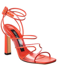 Sergio Rossi Sergio Rossi Lunettes 100 Leather & Vinyl Sandal