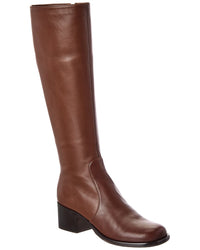 Sergio Rossi Sergio Rossi Aden 50 Leather Knee-High Boot