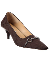 Gucci Gucci Victoria Gg Canvas Pump