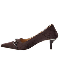 Gucci Gucci Victoria Gg Canvas Pump